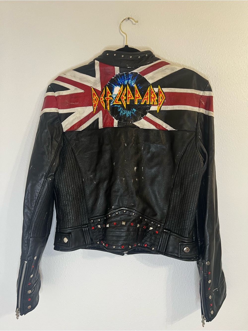 Def Leppard Wilson’s Leather Moto Biker Jacket